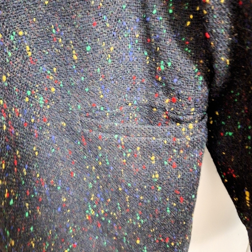Vintage Couture CYNGE DESIGN Diane B Black Multicolored Wool Suit - Picture 7 of 11
